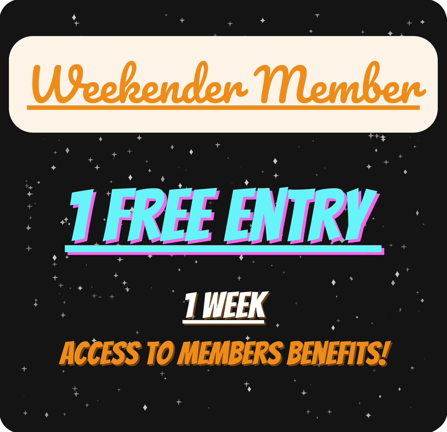 Weekender Membership